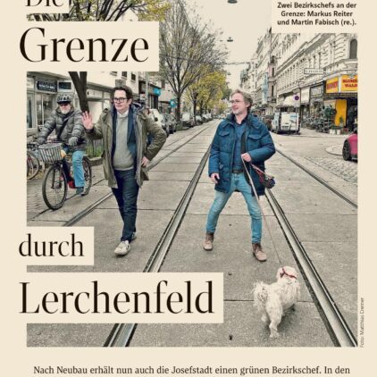 Grafik aus dem Standard mit einem Foto von Markus Reiter und Martin Fabisch