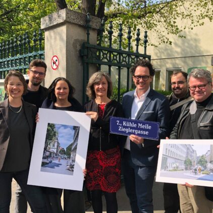 Markus Reiter bei der Präsentation des Projektes "Kühle Meile Zieglergasee"