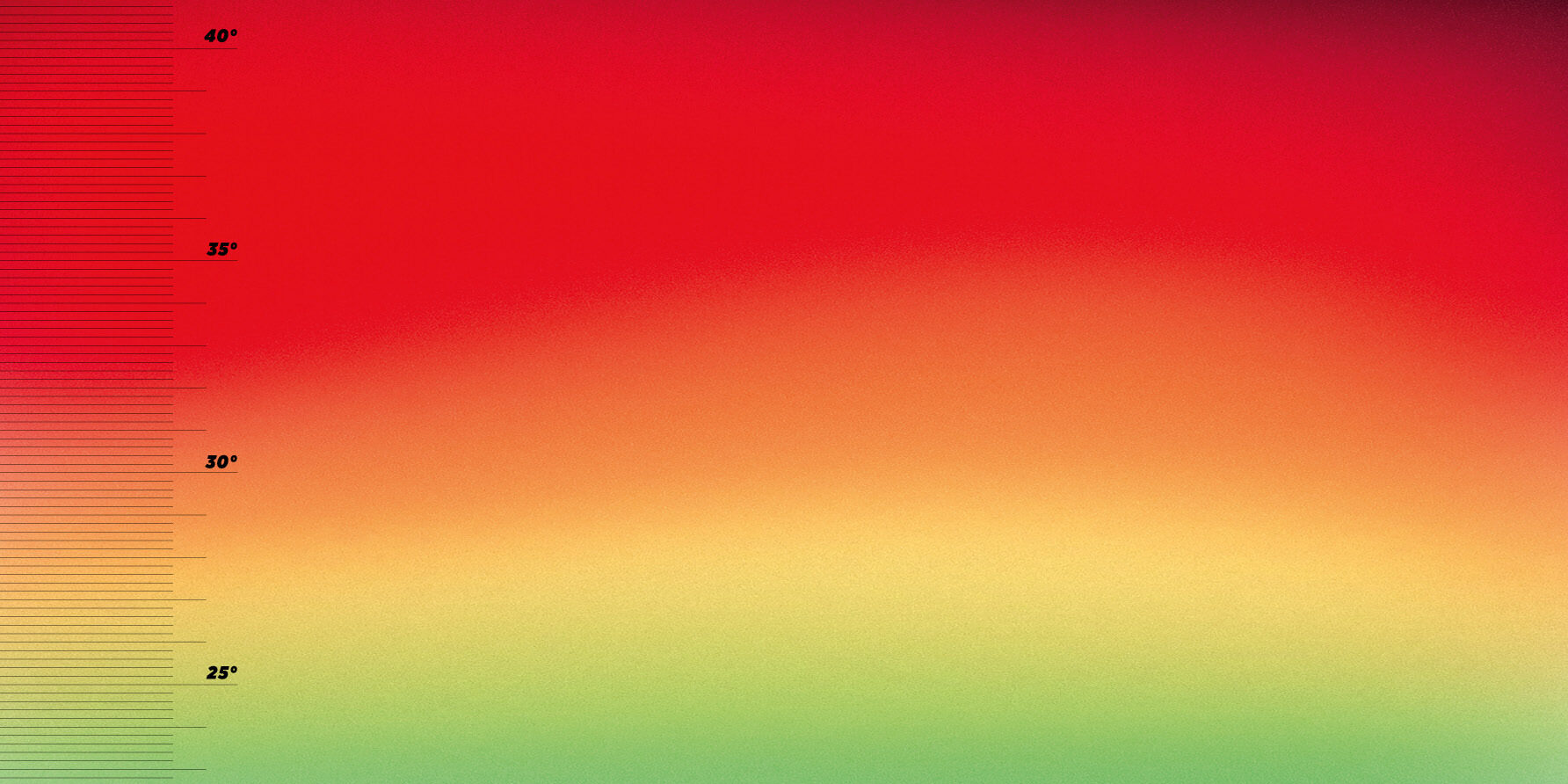 Grafik mit einem Farbverlauf von Grün über Gelb nach Rot