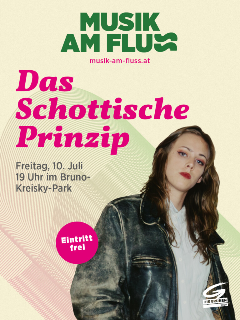 Plakatsujet Das Schottische Prinzip bei Musik am Fluss am 10.7.2026 im Kreisky-Park